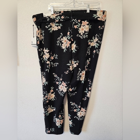 Jules & Leopold Pull-On Slim Leg Ankle Floral Pants Women's Plus Size 2X NWT - Picture 3 of 11